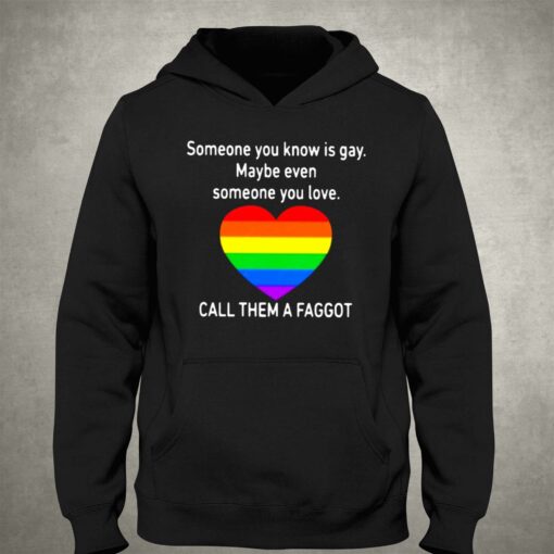 Call Them A Faggot Someone You Know Is Gay T-shirt