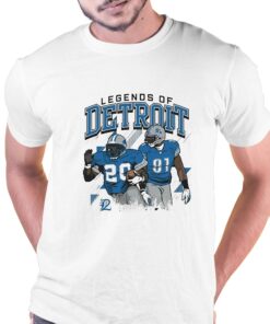 Calvin Johnson And Barry Sanders Legends Of Detroit Lions Shirt
