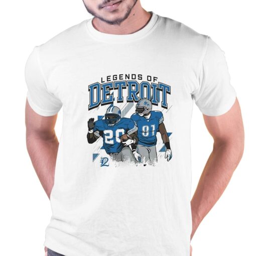 Calvin Johnson And Barry Sanders Legends Of Detroit Lions Shirt