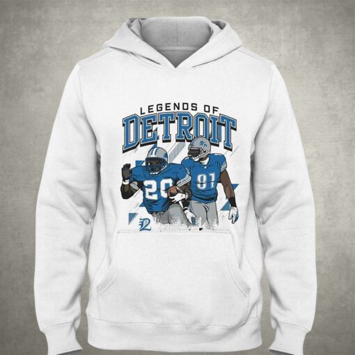 Calvin Johnson And Barry Sanders Legends Of Detroit Lions Shirt