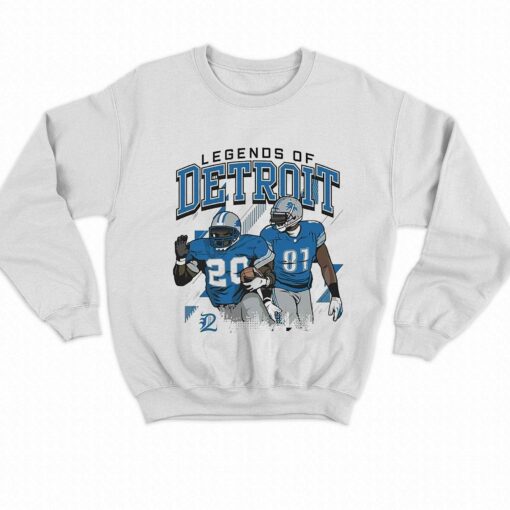 Calvin Johnson And Barry Sanders Legends Of Detroit Lions Shirt