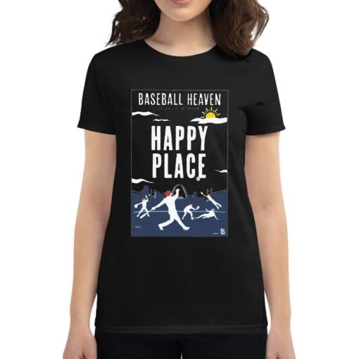 Cardinals Book Club Baseball Heaven Happy Place Shirt