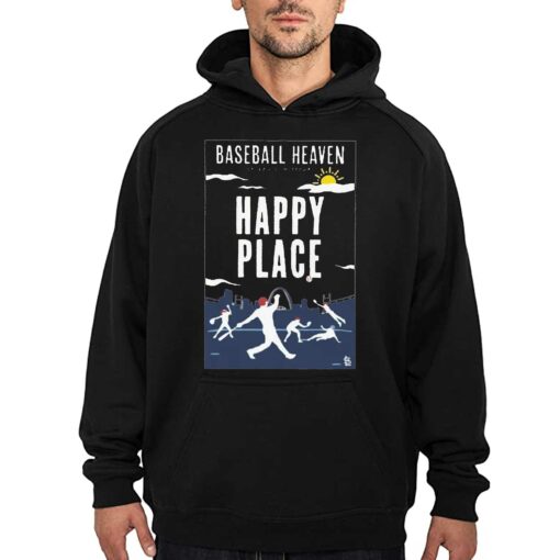 Cardinals Book Club Baseball Heaven Happy Place Shirt