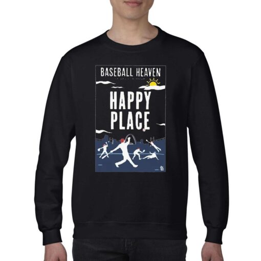 Cardinals Book Club Baseball Heaven Happy Place Shirt