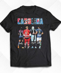 Carolina Sports Teams Players Signatures Shirt Carolina Sports Teams Players Signatures Shirt