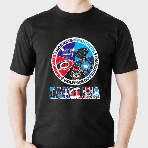 Carolina Sports Teams Shirt Hornets Panthers Charlotte Fc Wolfpack And Hurricanes