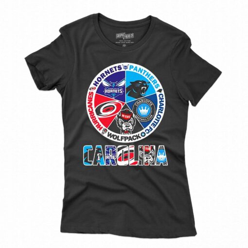 Carolina Sports Teams Shirt Hornets Panthers Charlotte Fc Wolfpack And Hurricanes