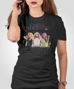 Carrie Underwood 18th Anniversary 2005 – 2023 Thank You For The Memories T-shirt Carrie Underwood 18th Anniversary 2005 – 2023 Thank You For The Memories T-shirt