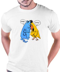 Cartoon Chicken Pussy Single Stitch T-shirt