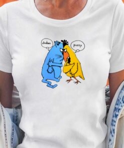 Cartoon Chicken Pussy Single Stitch T-shirt
