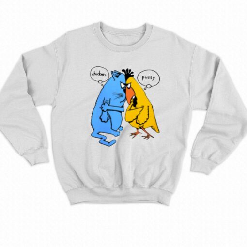 Cartoon Chicken Pussy Single Stitch T-shirt