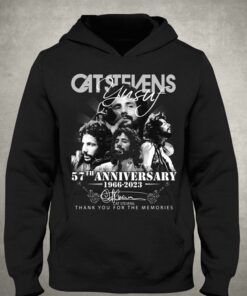 Cat Stevens 57th Anniversary 1966 2023 Thank You For The Memories T shirt 3