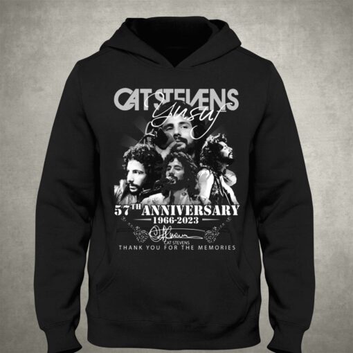 Cat Stevens 57th Anniversary 1966 – 2023 Thank You For The Memories T-shirt