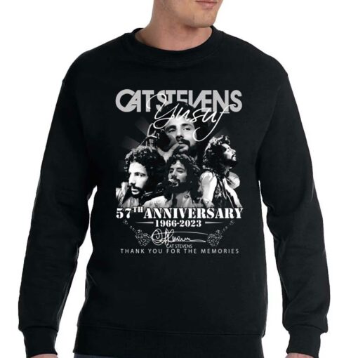 Cat Stevens 57th Anniversary 1966 – 2023 Thank You For The Memories T-shirt