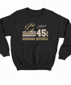 Cavs Donovan Mitchell Signature Jersey T shirt 4