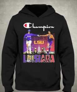 Champion Dylan Crews And Angel Reese Louisiana University Tigers Signatures Shirt 3