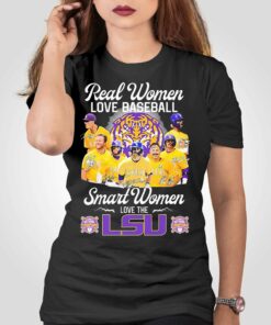 Champions Real Women Love Baseball Smart Women Love The Lsu Tigers Signature Shirt Champions Real Women Love Baseball Smart Women Love The Lsu Tigers Signature Shirt