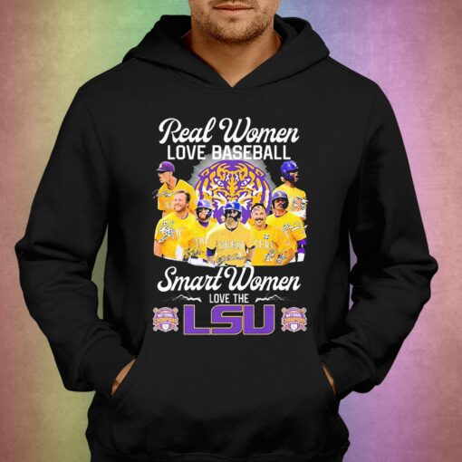 Champions Real Women Love Baseball Smart Women Love The Lsu Tigers Signature Shirt