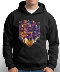 Character Shield Collage Guardians Of The Galaxy Volume 3 T-shirt 2 Character Shield Collage Guardians Of The Galaxy Volume 3 T shirt 3
