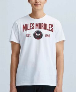 Cheap Marvel Studios Spiderman Miles Morales Shirt