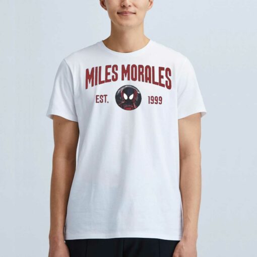 Cheap Marvel Studios Spiderman Miles Morales Shirt