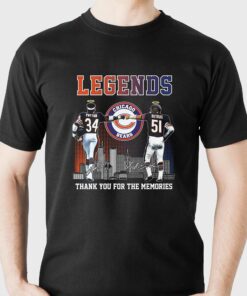 Chicago Bears Legends Payton And Butkus Memories T Shirt Chicago Bears Legends Payton And Butkus Memories T Shirt