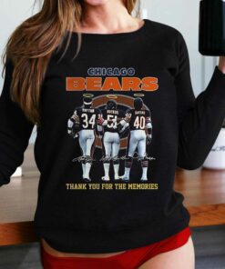 Chicago Bears Payton And Butkus And Sayers Thank You For The Memories T-shirt Chicago Bears Payton And Butkus And Sayers Thank You For The Memories T-shirt