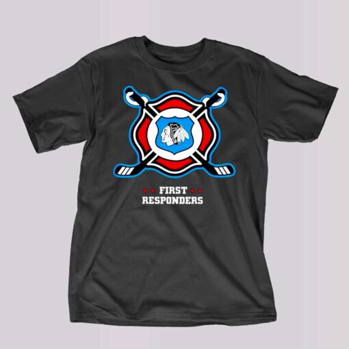 Chicago Blackhawks First Responders T-shirt