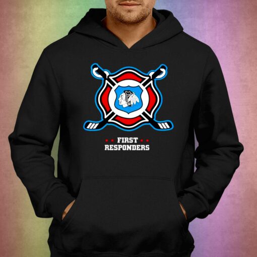 Chicago Blackhawks First Responders T-shirt