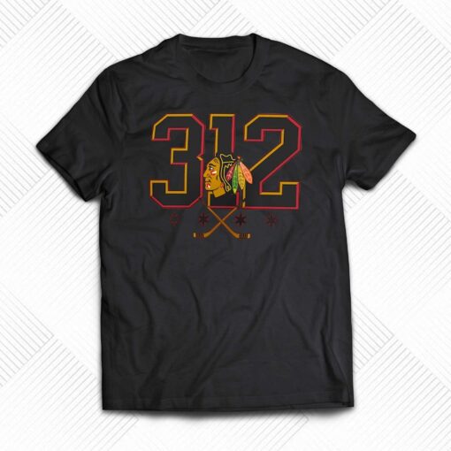 Chicago Blackhawks Hometown Collection Push Ahead T-shirt