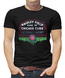 Chicago Cubs Fanatics Branded Wrigley Field Long Ball T-shirt Chicago Cubs Fanatics Branded Wrigley Field Long Ball T-shirt