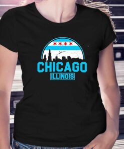 Chicago Illinois Vintage Flag Shirt Chicago Illinois Vintage Flag Shirt