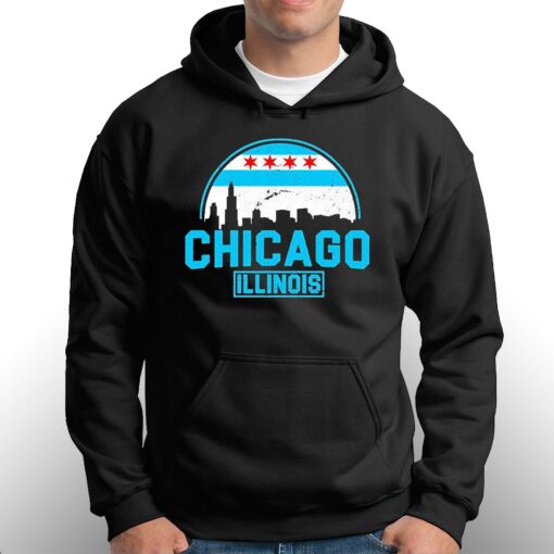 Chicago Illinois Vintage Flag Shirt