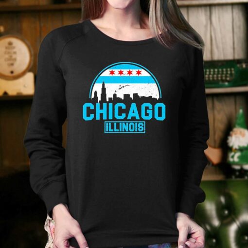 Chicago Illinois Vintage Flag Shirt