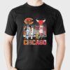 Chicago Sport Teams Walter Payton And Michael Jordan Skyline Signatures Shirt