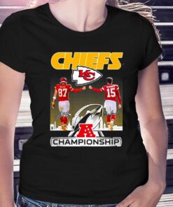 Chiefs Kelce 87 Mahomes 15 Signature Champions Shirt Chiefs Kelce 87 Mahomes 15 Signature Champions Shirt