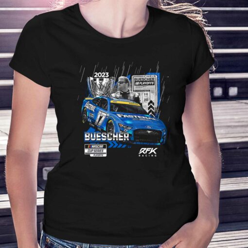 Chris Buescher Checkered Flag Sports 2023 Nascar Playoffs Fastenal T-shirt