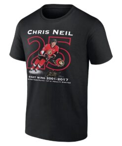 Chris Neil Ottawa Senators Fanatics Branded Number Retirement T-shirt Chris Neil Ottawa Senators Fanatics Branded Number Retirement T-shirt