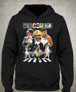Christian Yelich Giannis Antetokounmpo And Aaron Rodgers Wisconsin Abbey Road Signatures Shirt 2 Christian Yelich Giannis Antetokounmpo And Aaron Rodgers Wisconsin Abbey Road Signatures Shirt 3