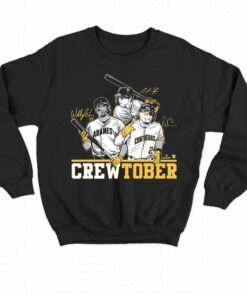 Christian Yelich Willy Adames And William Contreras Crewtober Shirt Christian Yelich Willy Adames And William Contreras Crewtober Shirt