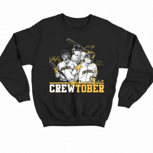 Christian Yelich Willy Adames And William Contreras Crewtober Shirt