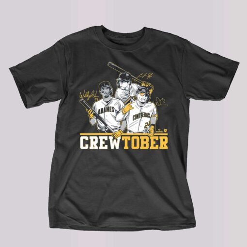 Christian Yelich Willy Adames And William Contreras Crewtober Shirt