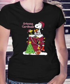 Christmas Snoopy Arizona Cardinals Shirt Christmas Snoopy Arizona Cardinals Shirt