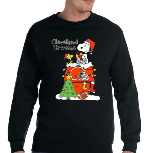 Christmas Snoopy Cleveland Browns Shirt