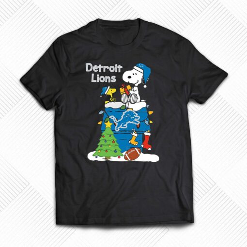 Christmas Snoopy Detroit Lions Shirt