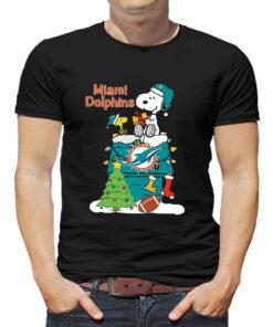 Christmas Snoopy Miami Dolphins Shirt Christmas Snoopy Miami Dolphins Shirt