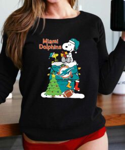 Christmas Snoopy Miami Dolphins Shirt Christmas Snoopy Miami Dolphins Shirt