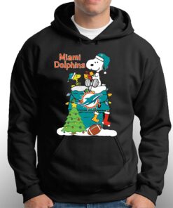 Christmas Snoopy Miami Dolphins Shirt 3
