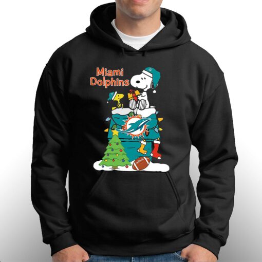 Christmas Snoopy Miami Dolphins Shirt