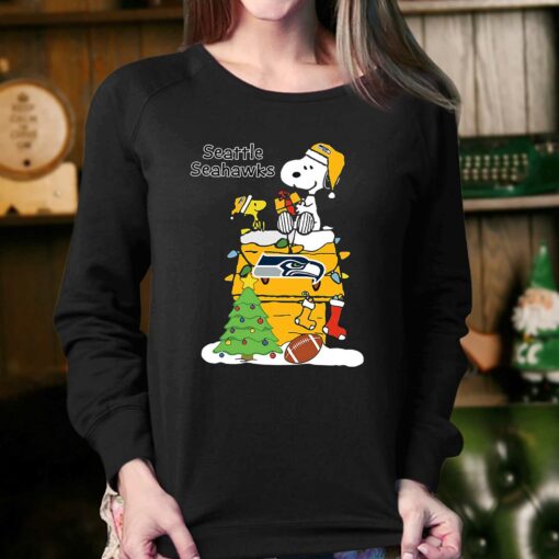 Christmas Snoopy Seattle Seahawks Shirt